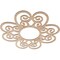 Ekena Millwork Cohen Wood Fretwork Pierced Ceiling Medallion, Alder, 38"OD x 13"ID x 3/8"T CMWP38X38X0375COAL - alternate 2